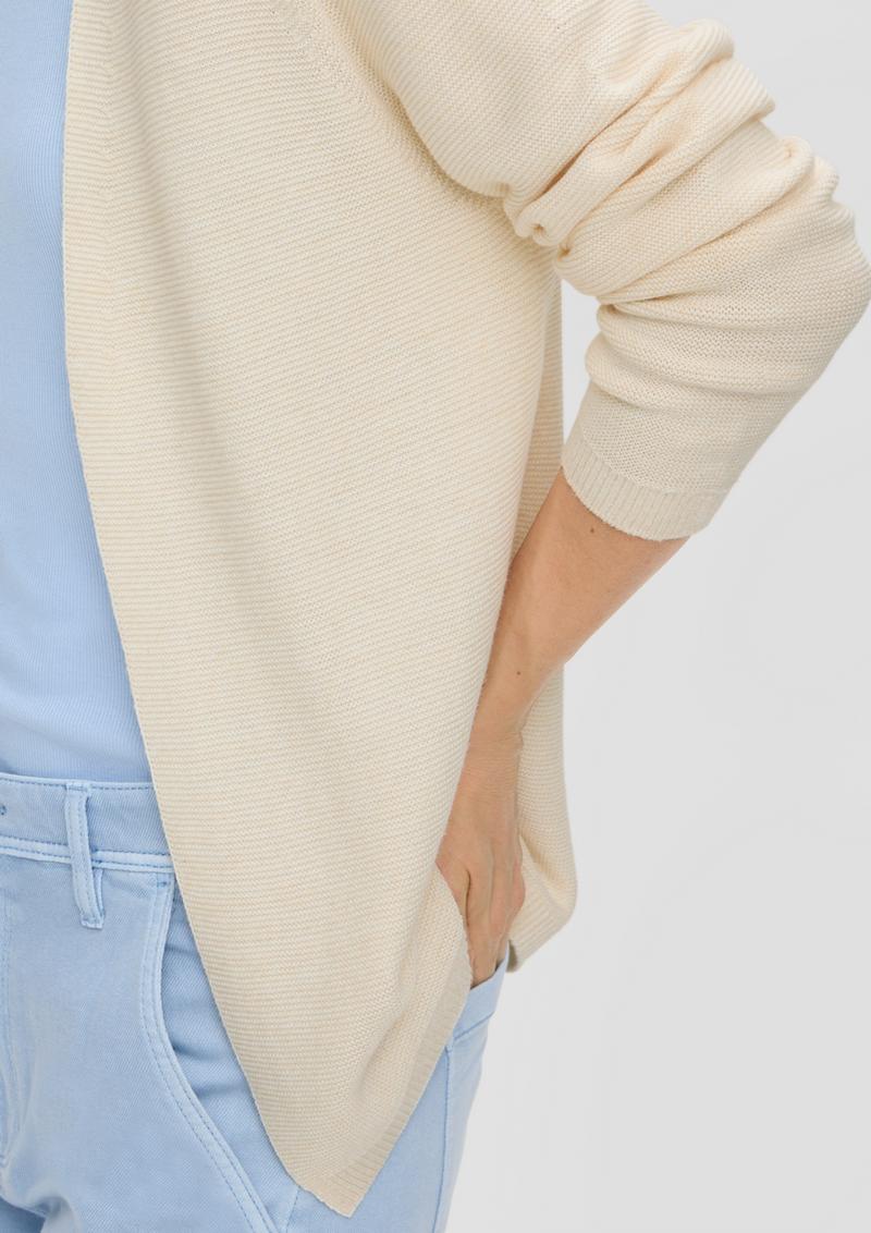 s.Oliver Strickjacke aus Viskosemix - ecru