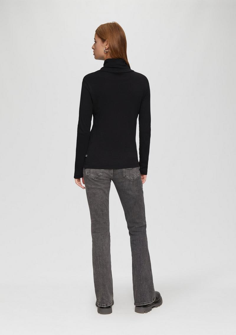 s.Oliver Langarmshirt mit Rollkragen - schwarz