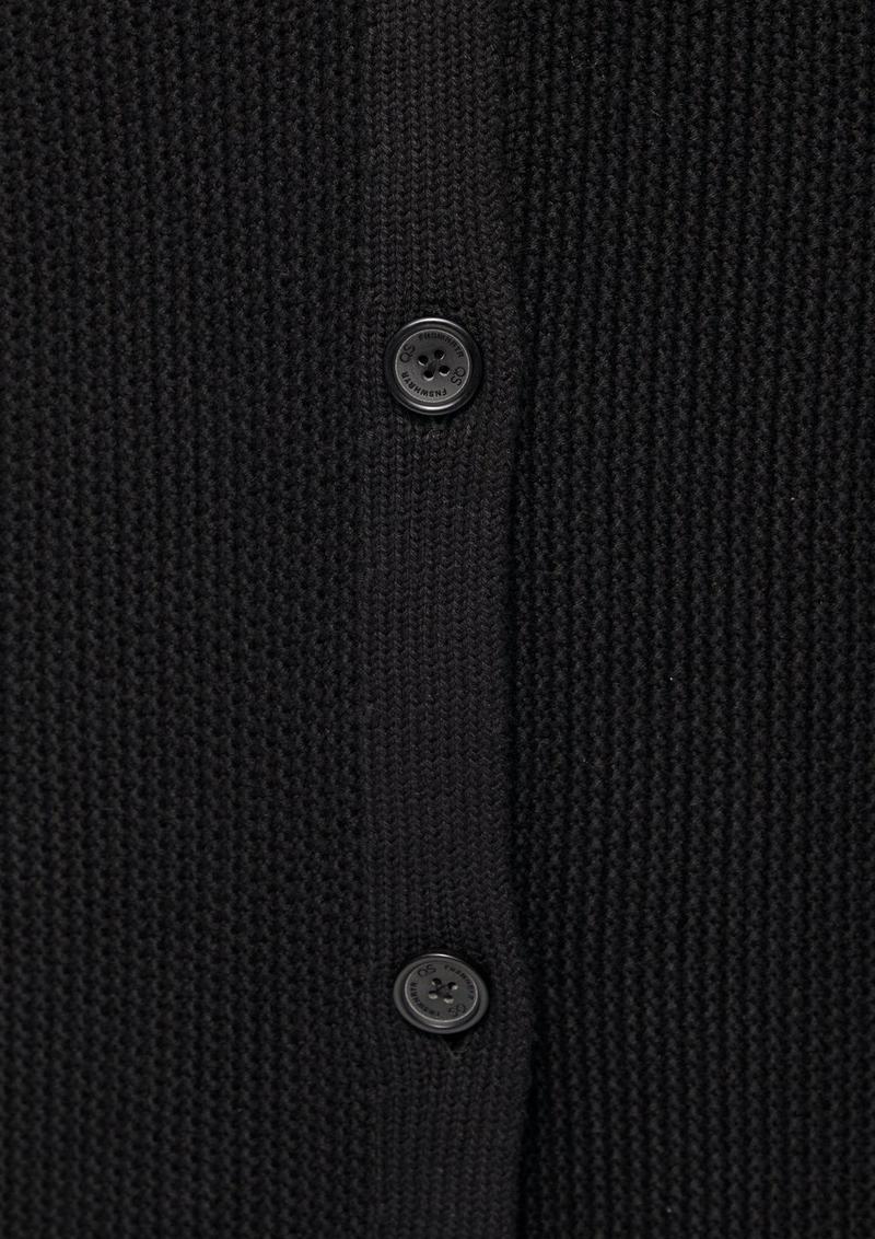 s.Oliver Lange Strickjacke mit Strukturmuster - schwarz