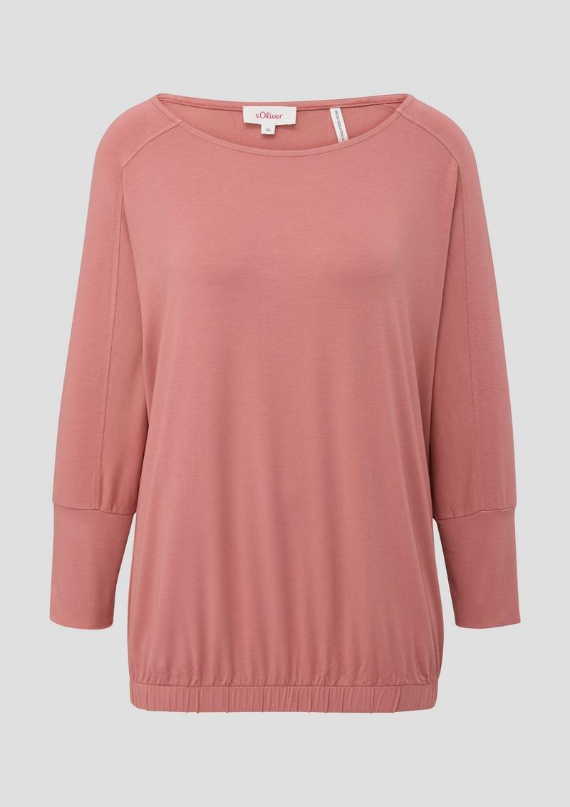 s.Oliver T-Shirt aus Viskosestretch - papaya
