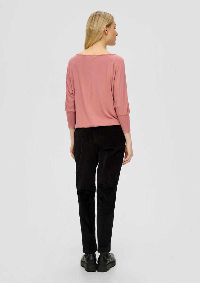 s.Oliver T-Shirt aus Viskosestretch - papaya