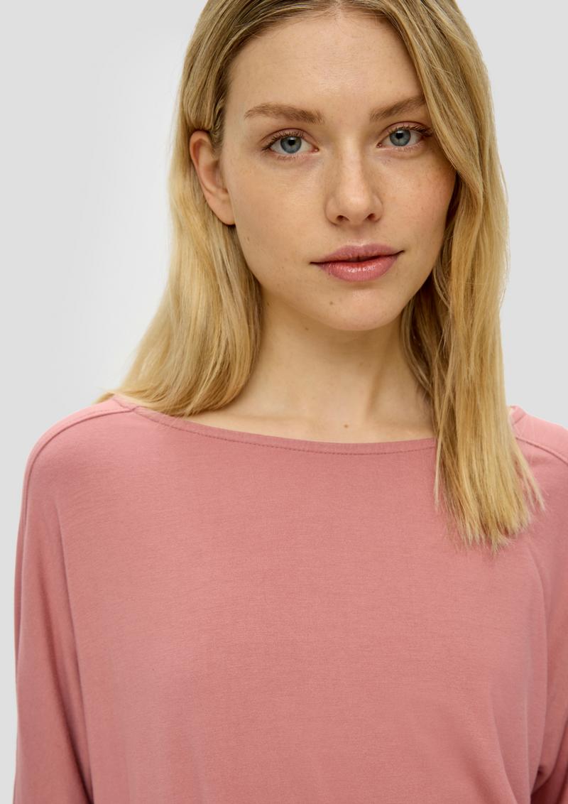 s.Oliver T-Shirt aus Viskosestretch - papaya