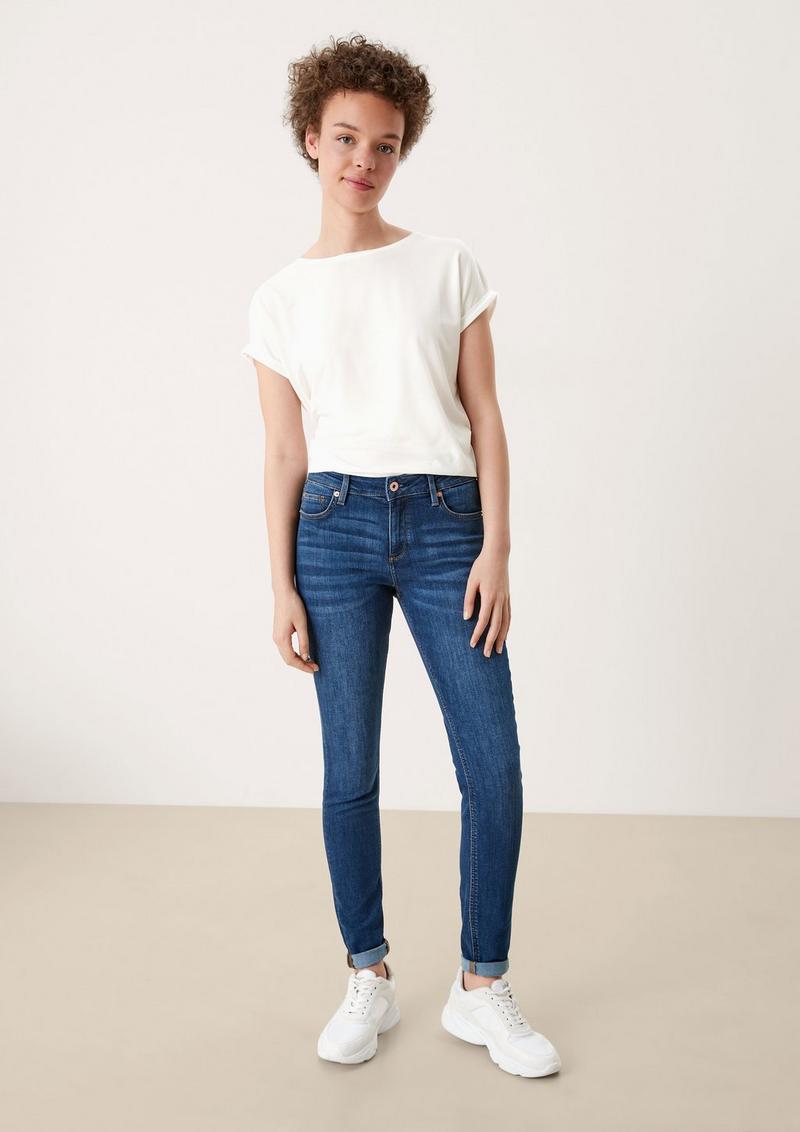 s.Oliver Loose-Fit-Shirt im Lyocellmix - creme