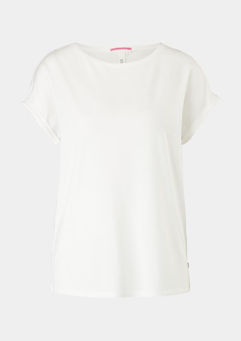 s.Oliver Loose-Fit-Shirt im Lyocellmix - creme