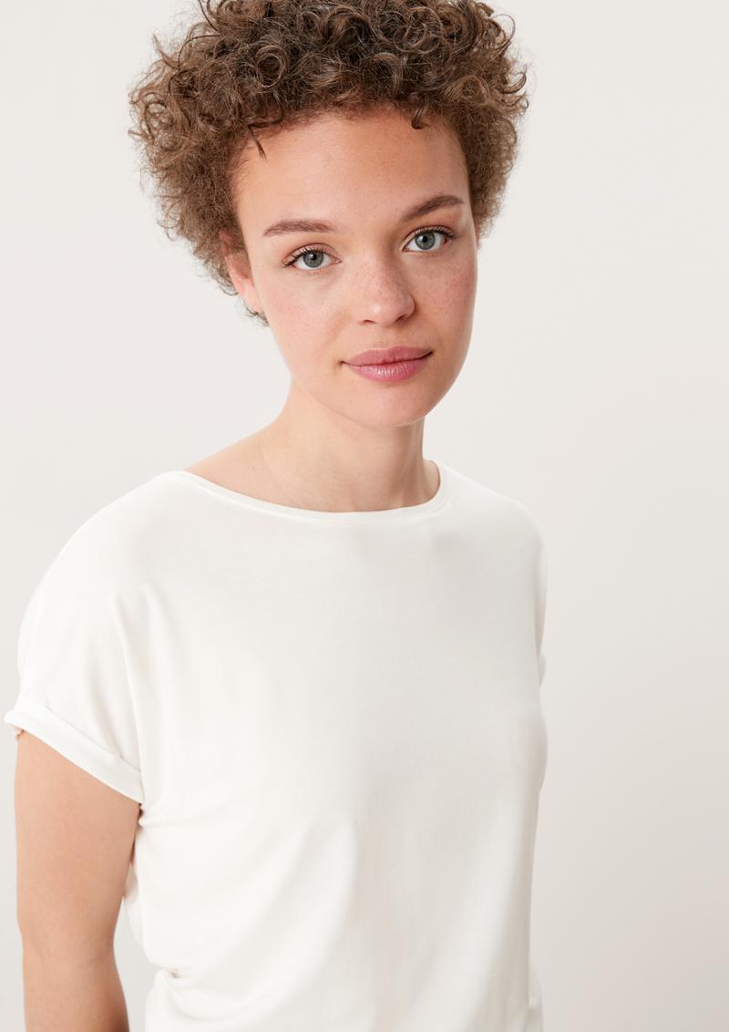 s.Oliver Loose-Fit-Shirt im Lyocellmix - creme
