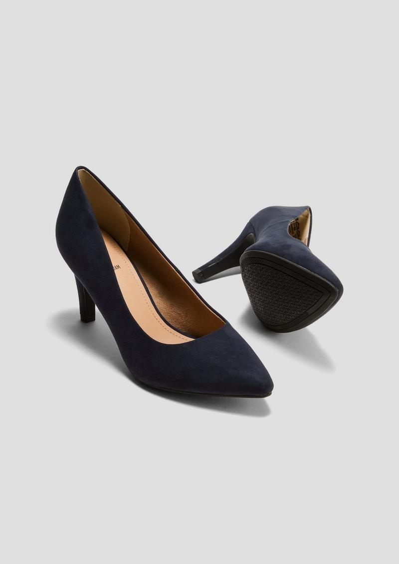 s.Oliver Pumps in Veloursleder-Optik - navy