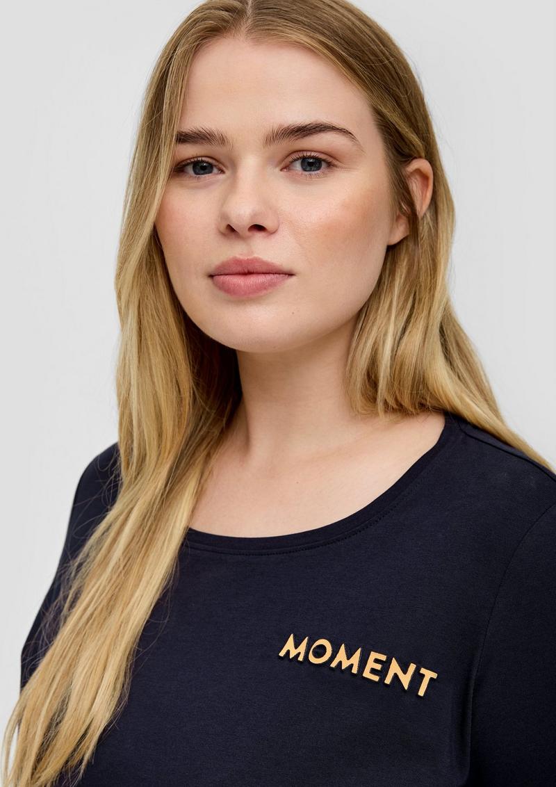 s.Oliver T-Shirt aus Baumwolle - navy
