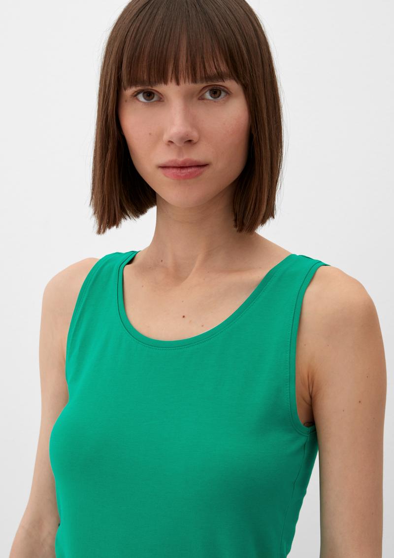 s.Oliver Basic Top aus Jersey - smaragd