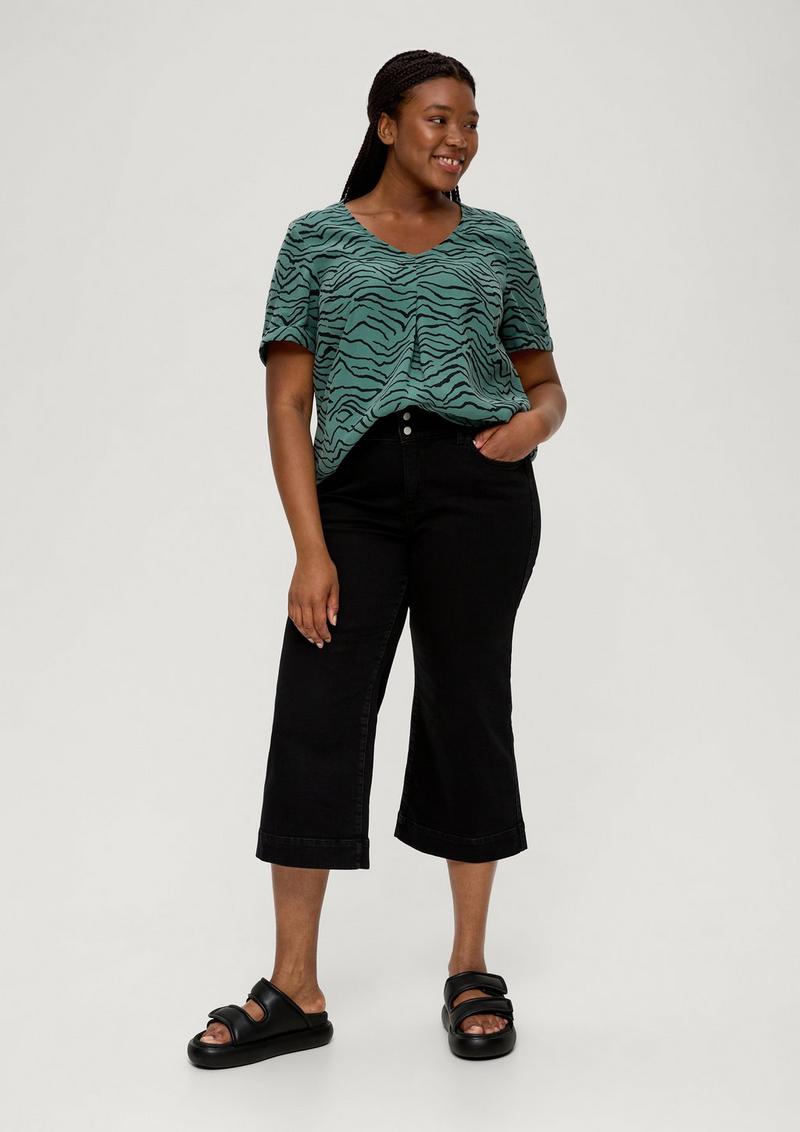 s.Oliver Weiche Bluse aus Modalmix - smaragd