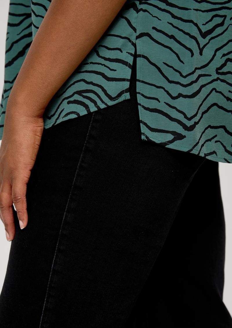 s.Oliver Weiche Bluse aus Modalmix - smaragd