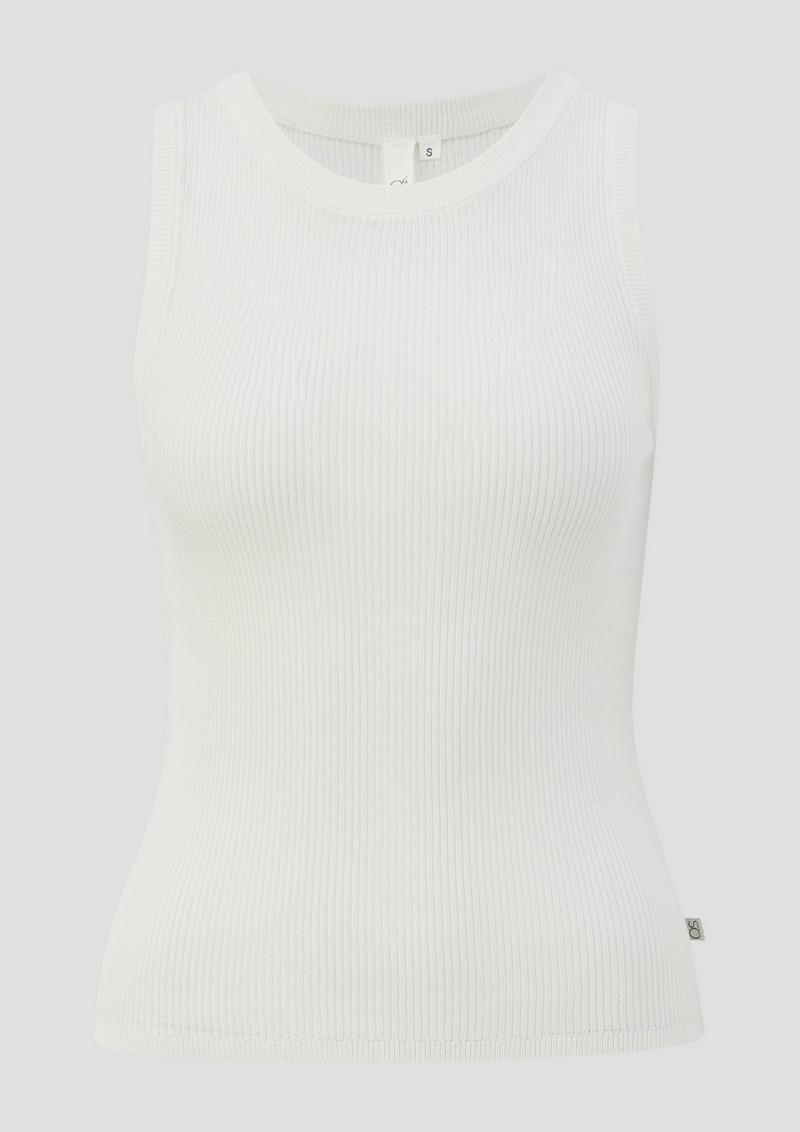 s.Oliver Strickpullunder aus Viskosemix - creme