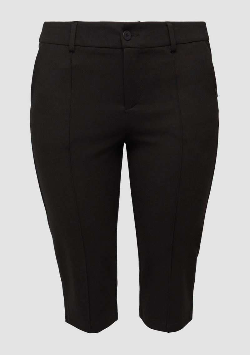 s.Oliver Capri-Hose aus Interlockjersey - schwarz