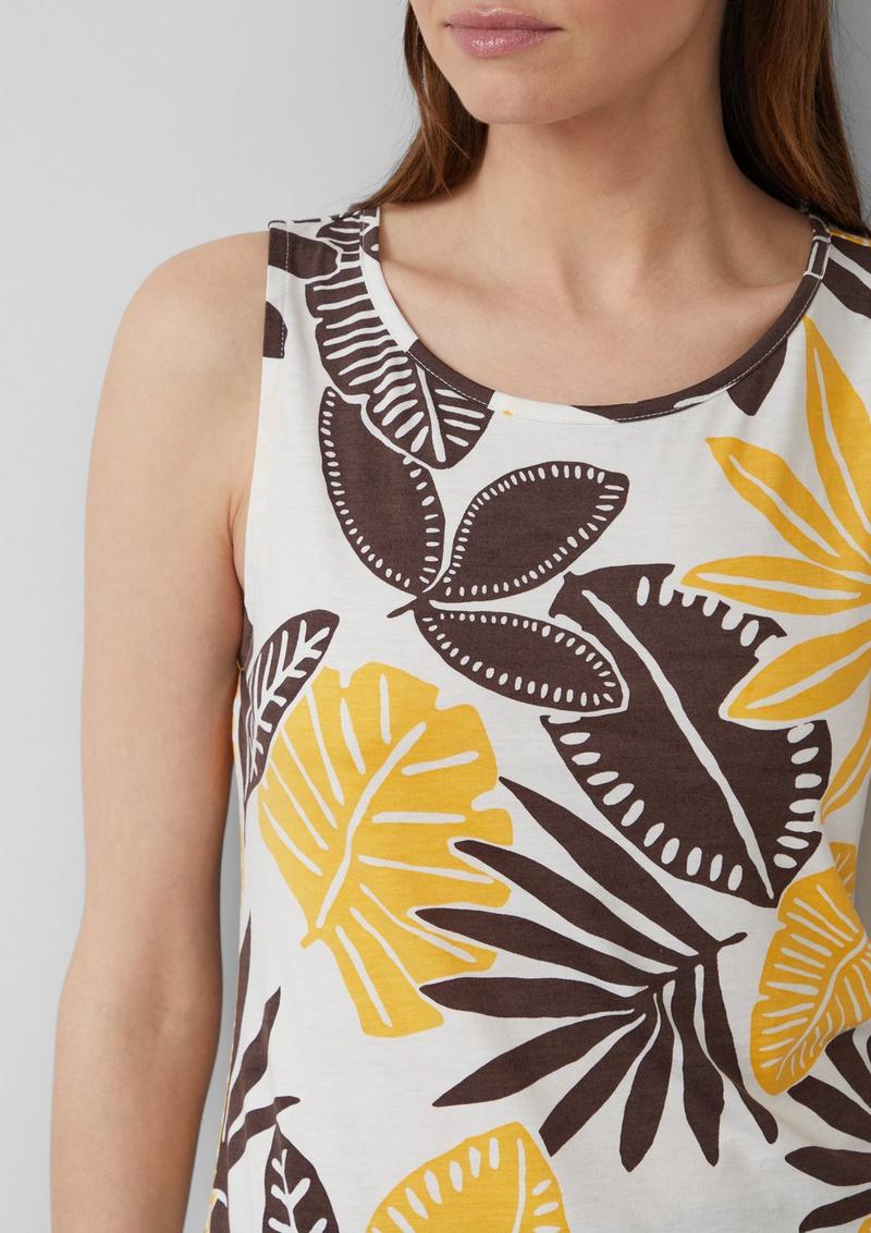 s.Oliver Top mit dekorativem Cut-out - ecru