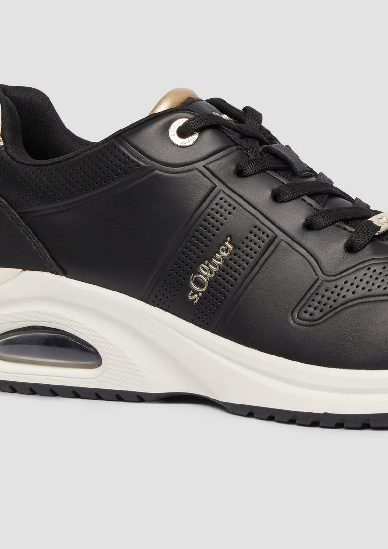 s.Oliver Sportliche Sneaker mit gepolsterter Laufsohle - schwarz