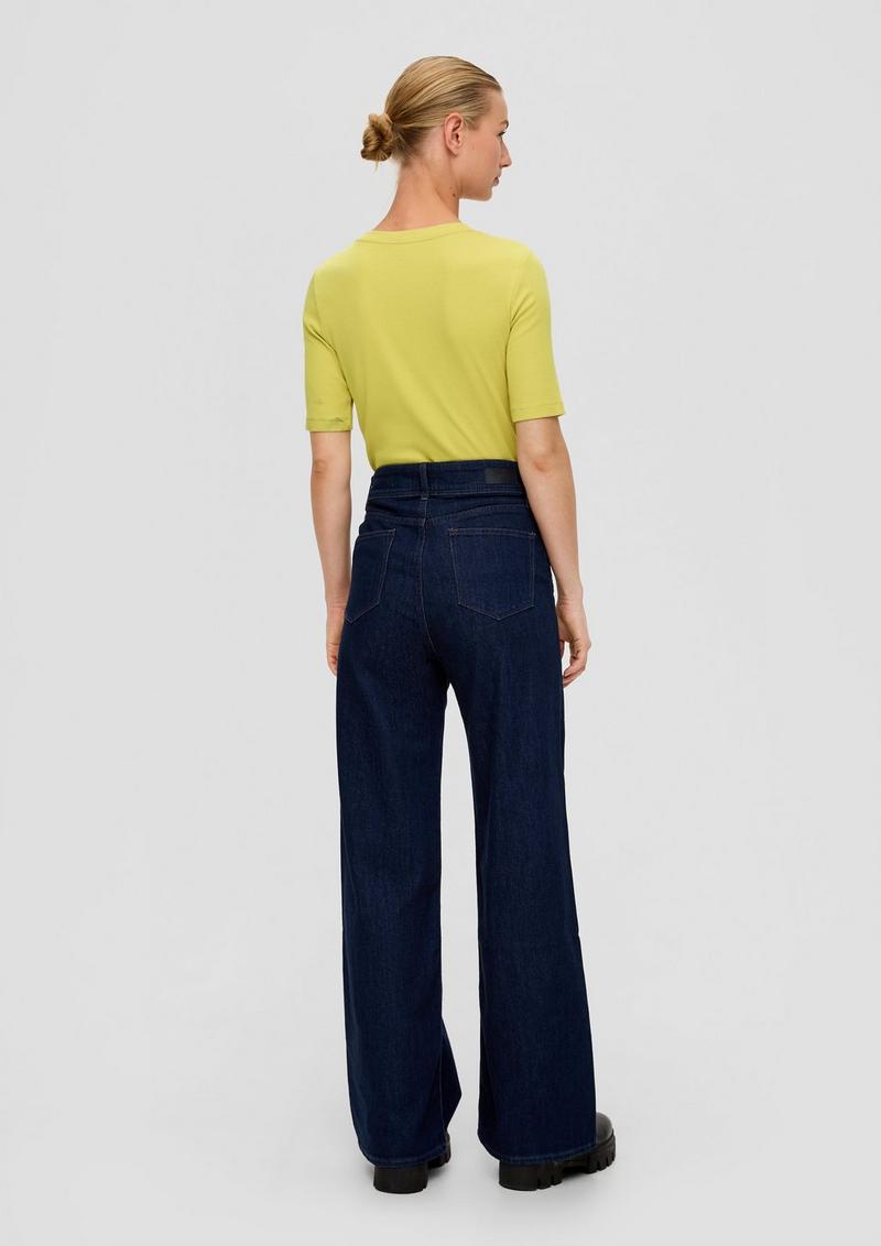 s.Oliver T-Shirt aus Baumwollstretch - gelb
