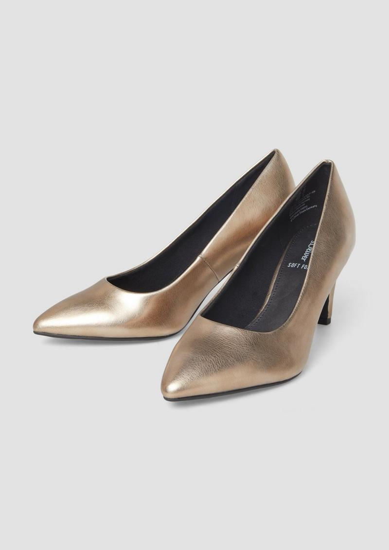 s.Oliver Pumps in Leder-Optik - beige