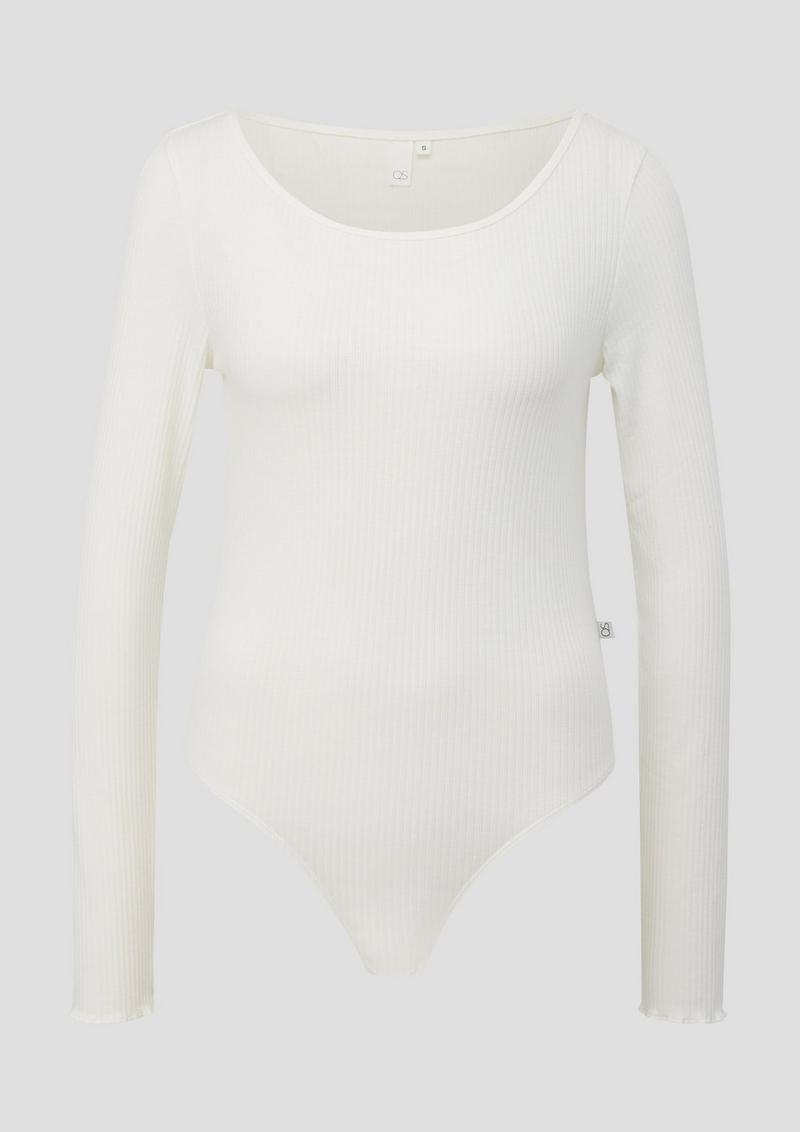 s.Oliver Body mit Rippstruktur - ecru