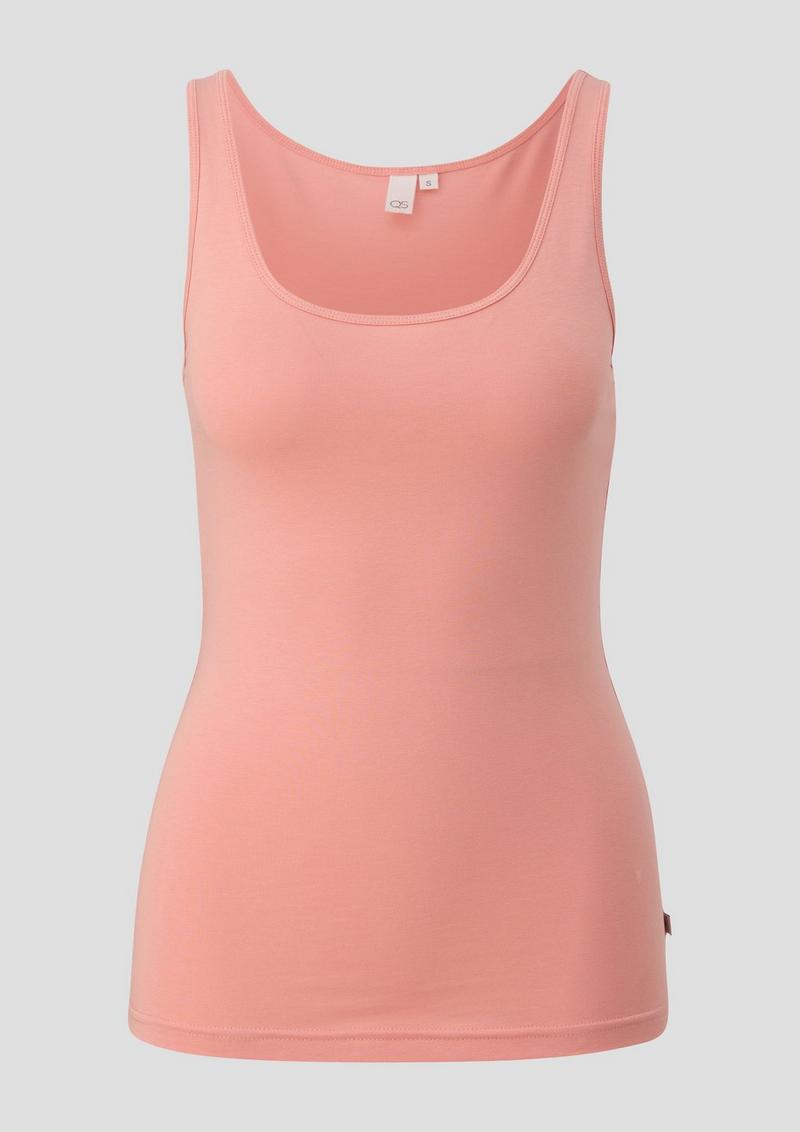 s.Oliver Top aus Baumwolljersey - papaya