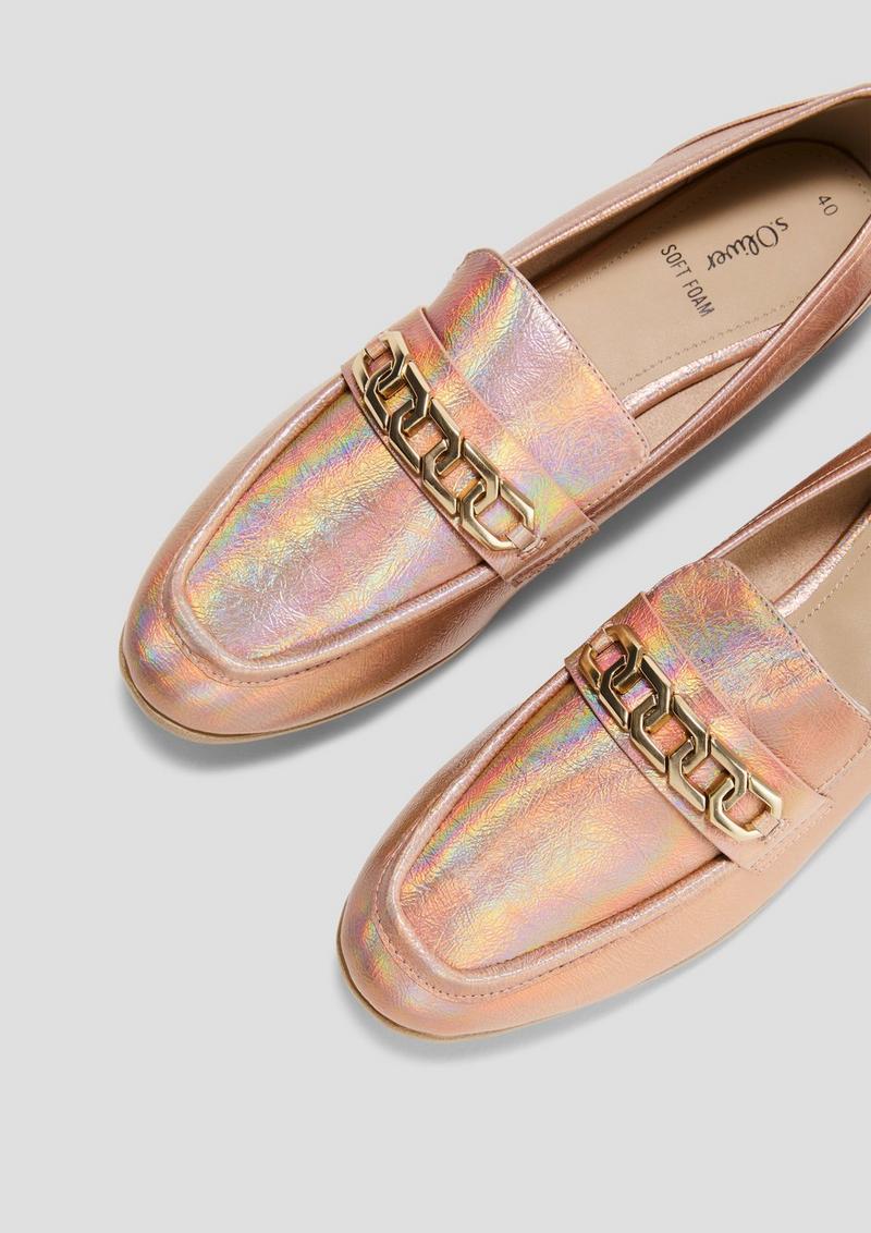 s.Oliver Loafer in Leder-Optik - roségold
