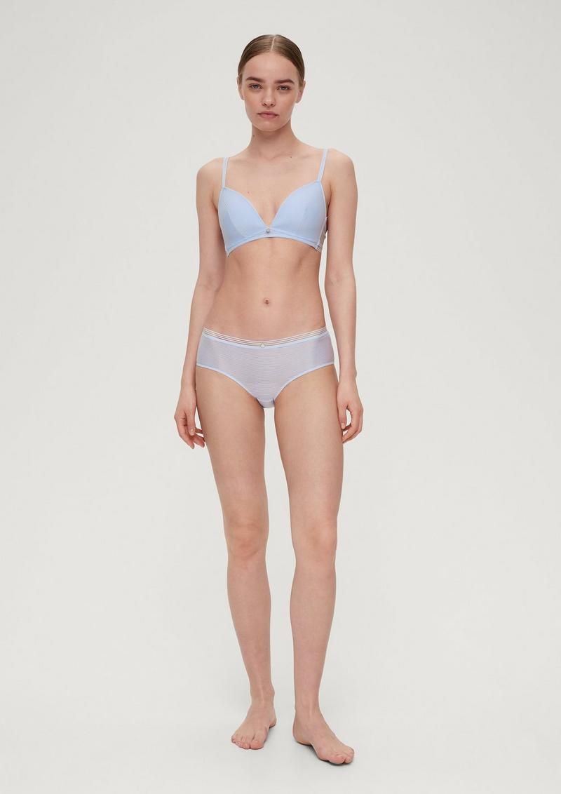 s.Oliver Panty mit Streifendetail - hellblau