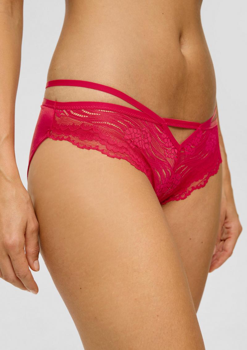 s.Oliver Panty mit Spitze - rot