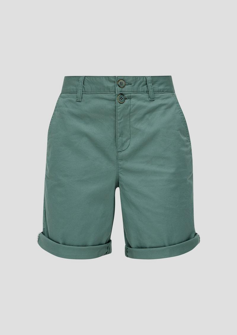 s.Oliver Regular: Shorts aus Baumwollstretch - petrol