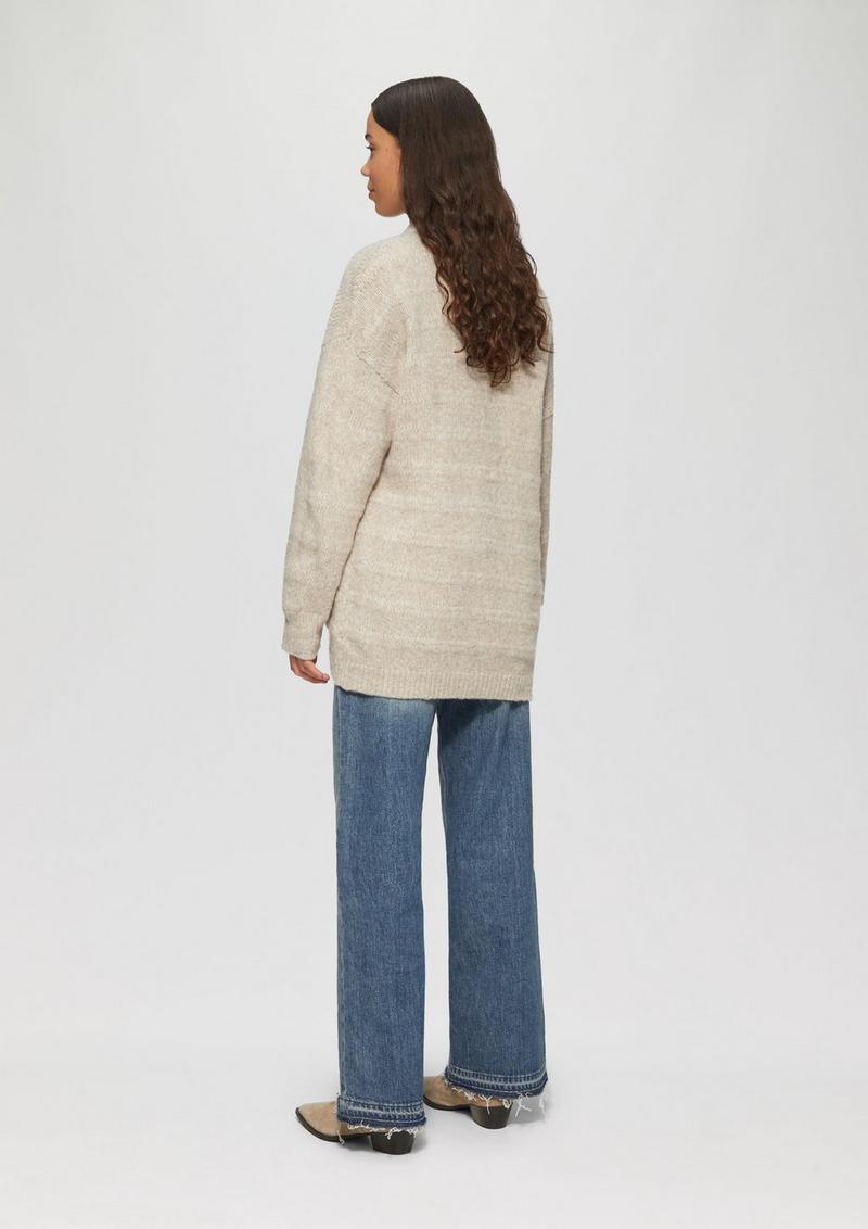 s.Oliver Weiche Strickjacke mit dezenter Struktur - helles beige