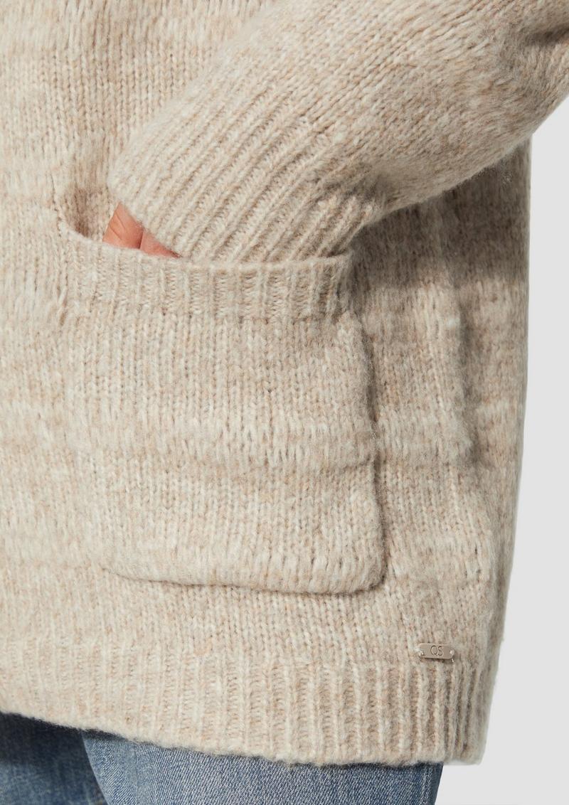 s.Oliver Weiche Strickjacke mit dezenter Struktur - helles beige