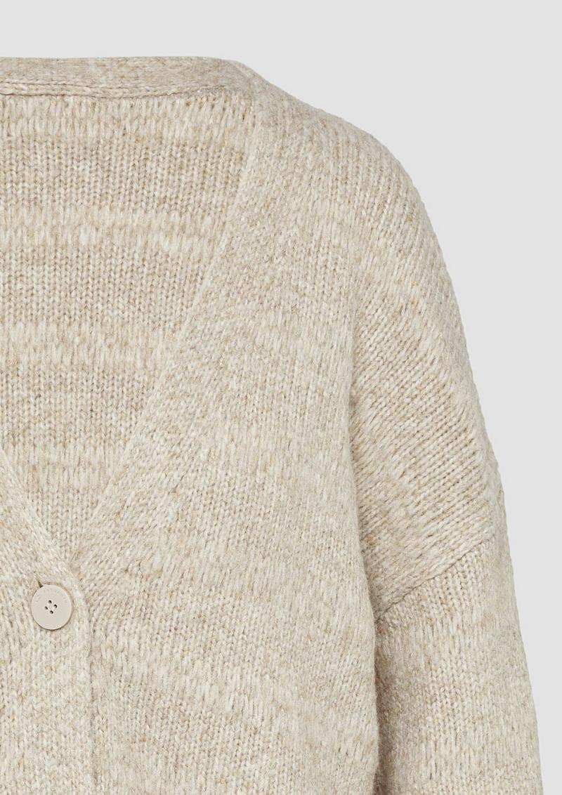 s.Oliver Weiche Strickjacke mit dezenter Struktur - helles beige