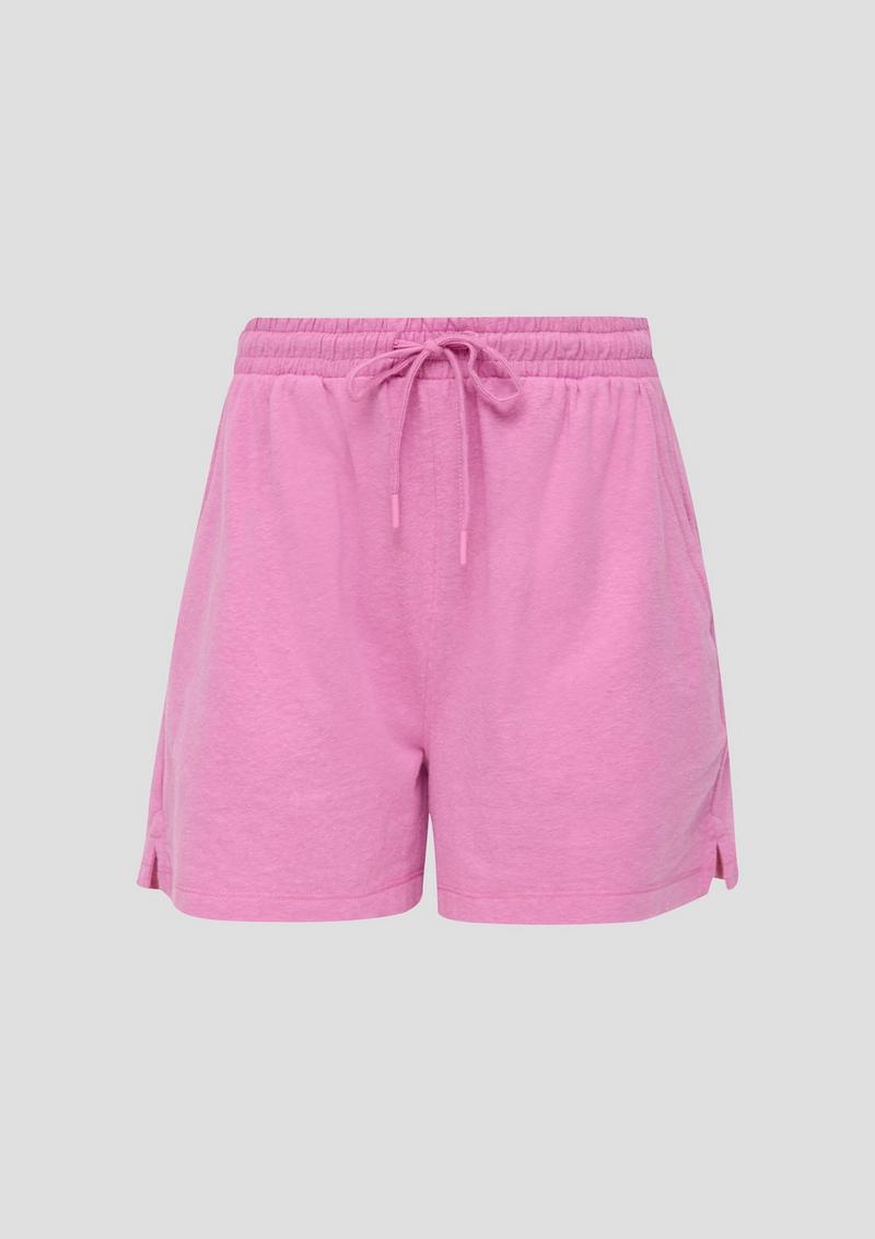 s.Oliver Shorts aus Jersey mit elastischem Bund - rosa