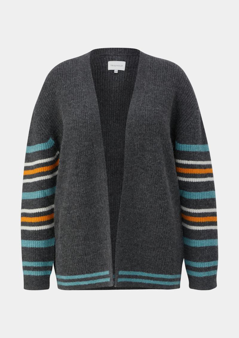 s.Oliver Cardigan aus Wollmix - dunkelgrau
