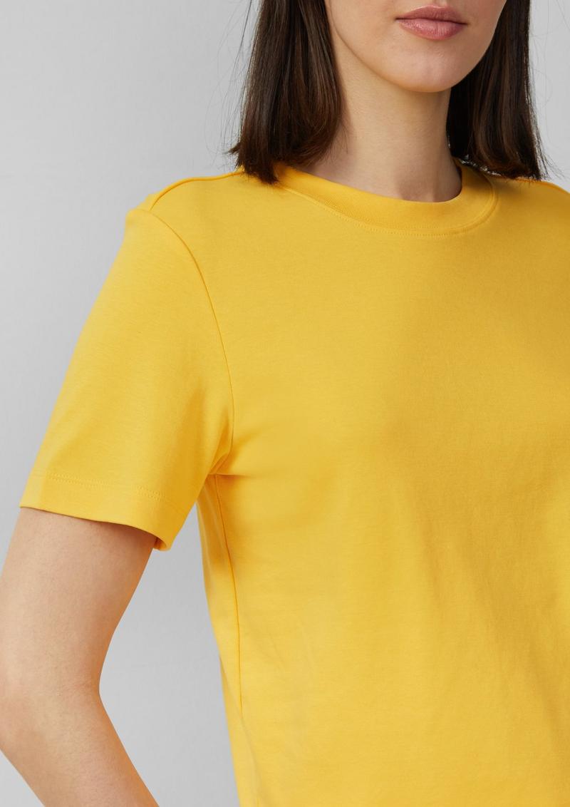 s.Oliver T-Shirt aus Interlockjersey mit Rundhalsausschnitt - zitrone