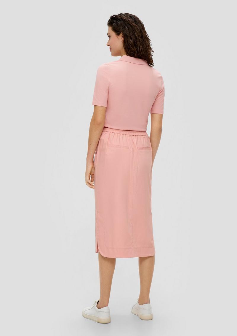 s.Oliver Poloshirt aus Baumwollstretch - altrosa