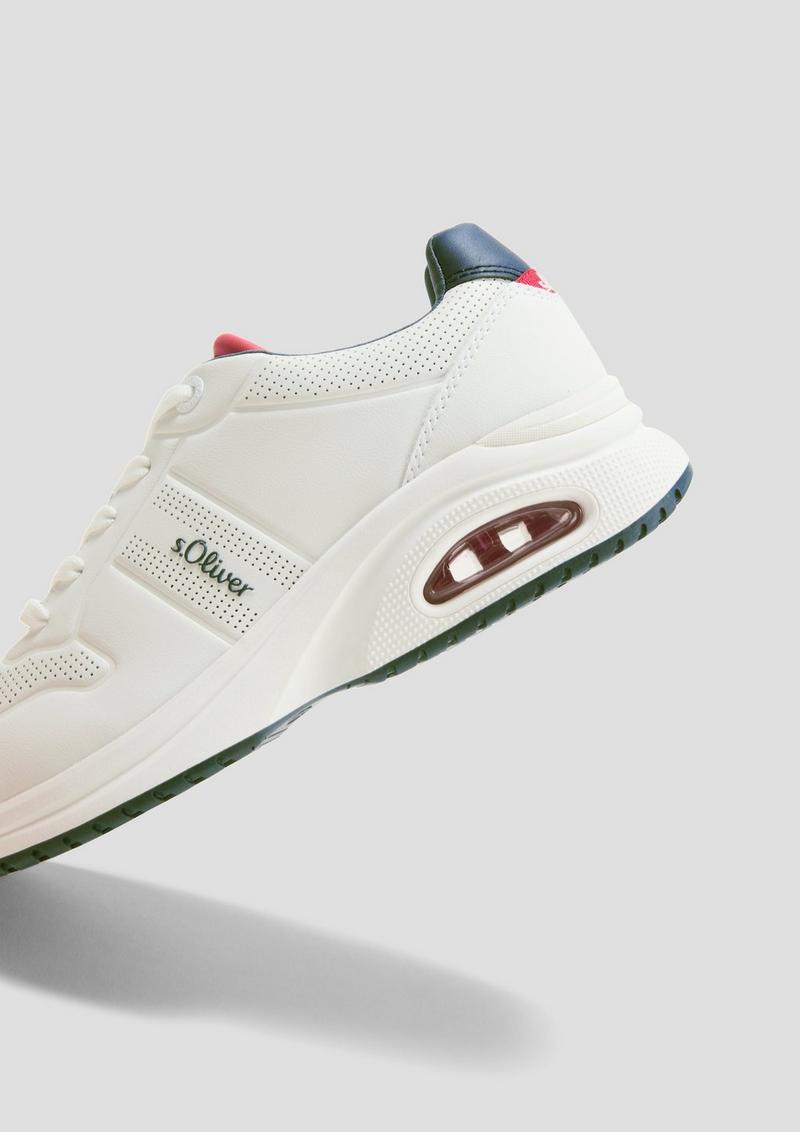 s.Oliver Sportliche Sneaker mit gepolsterter Laufsohle - weiß