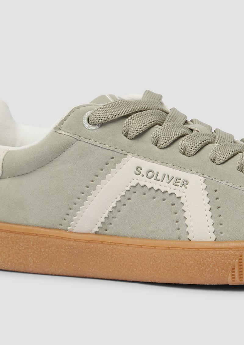 s.Oliver Sneaker in Bicolour-Optik - olivgrün