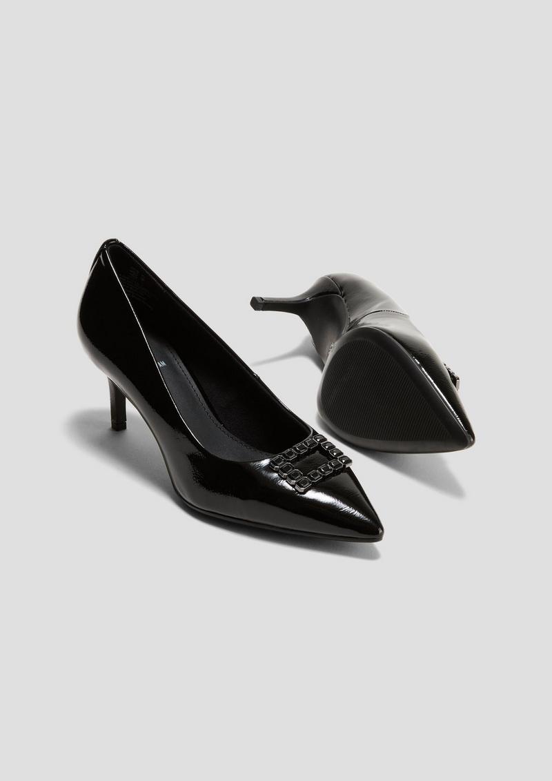 s.Oliver Pumps in Metallic-Optik - schwarz