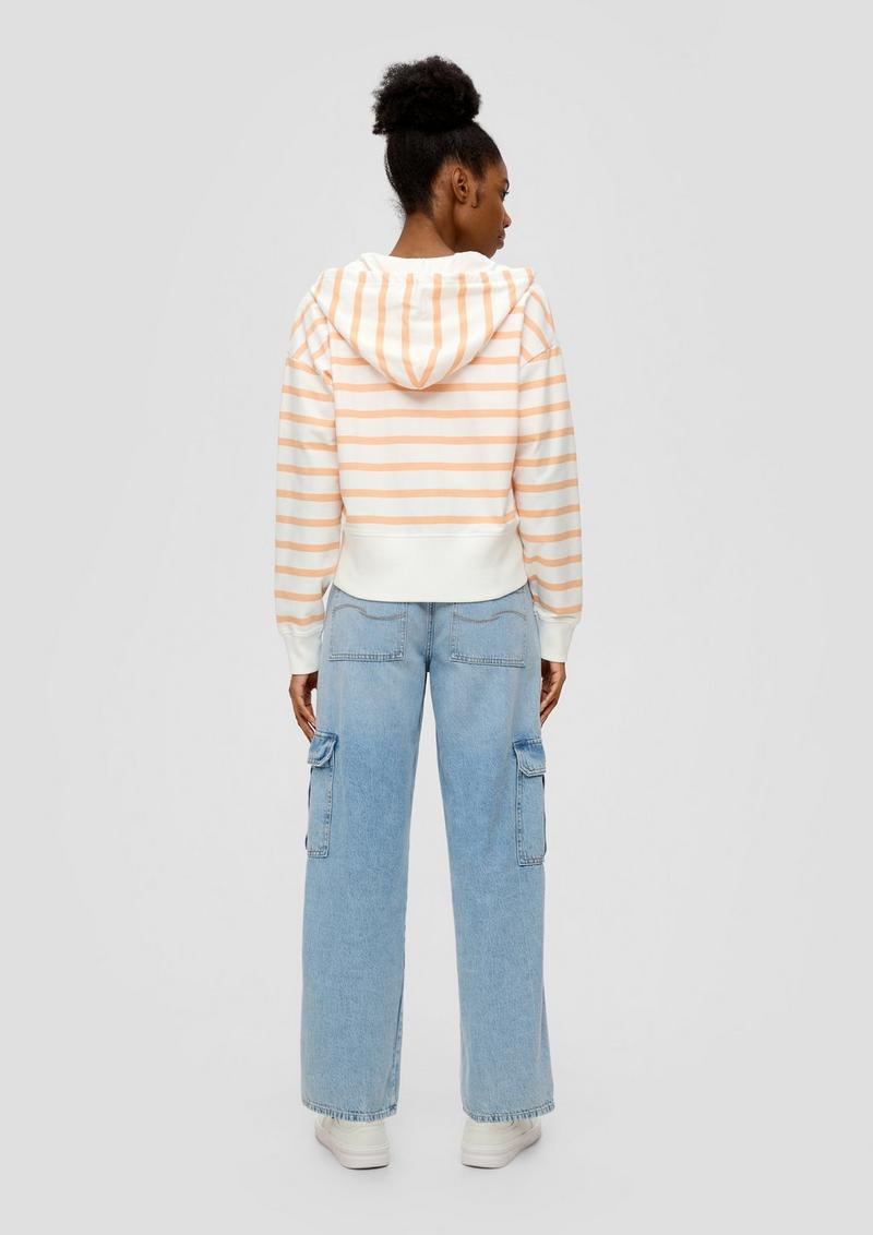 s.Oliver Sweatjacke aus Baumwollstretch - mango