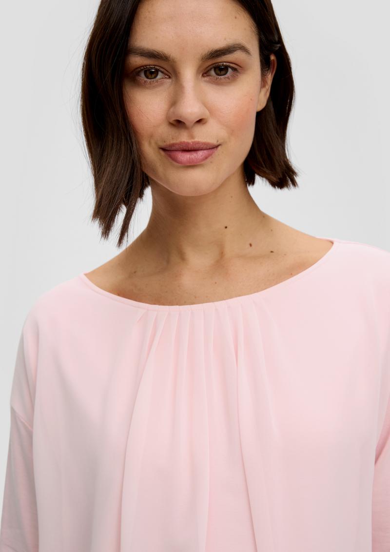 s.Oliver Bluse aus Chiffon - zartrosa