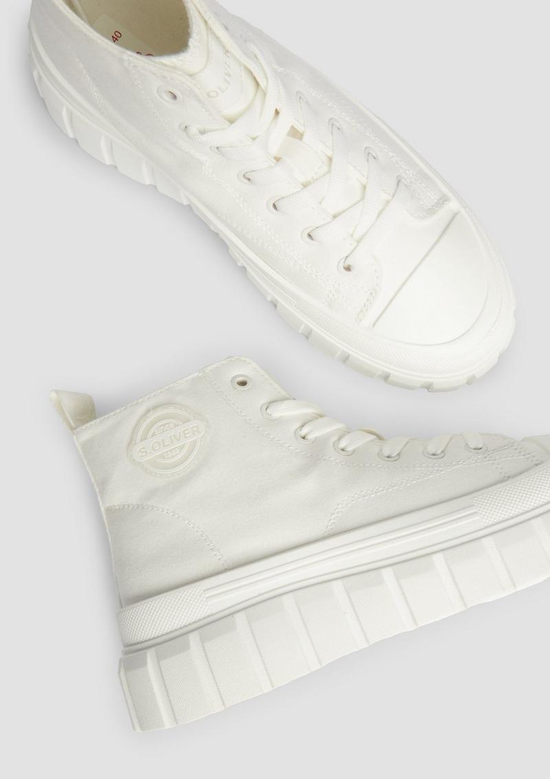 s.Oliver Chunky Sneaker mit Logo-Detail - weiß