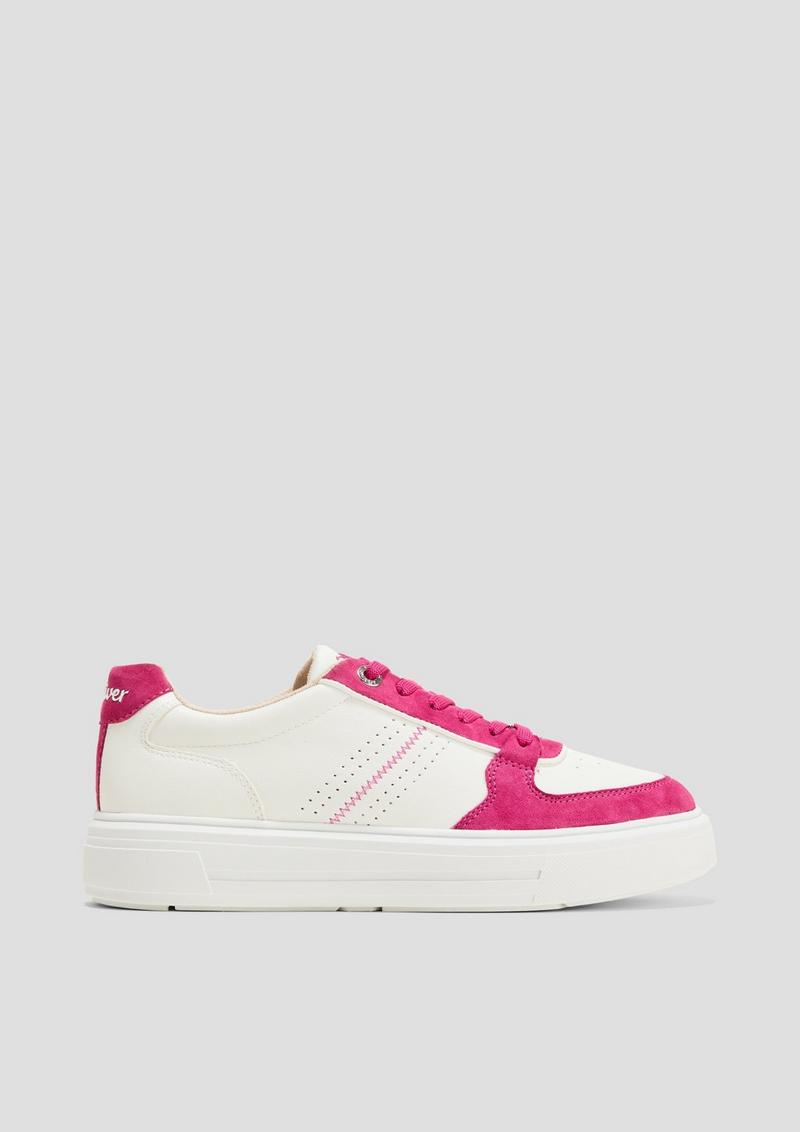 s.Oliver Sneaker in Bicolour-Optik - pink