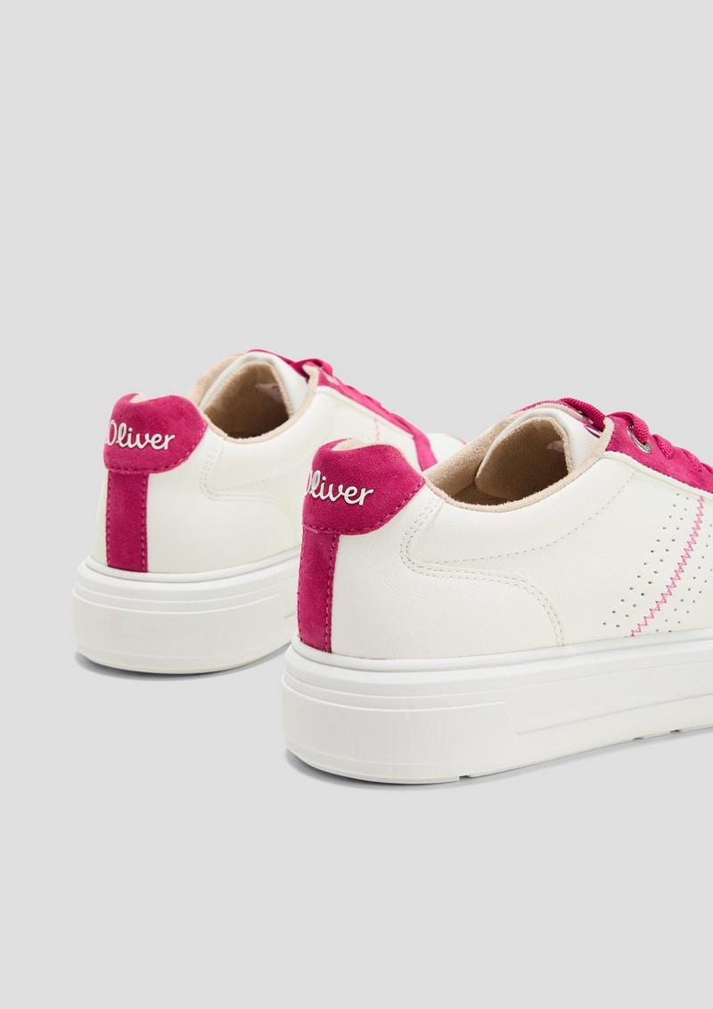 s.Oliver Sneaker in Bicolour-Optik - pink
