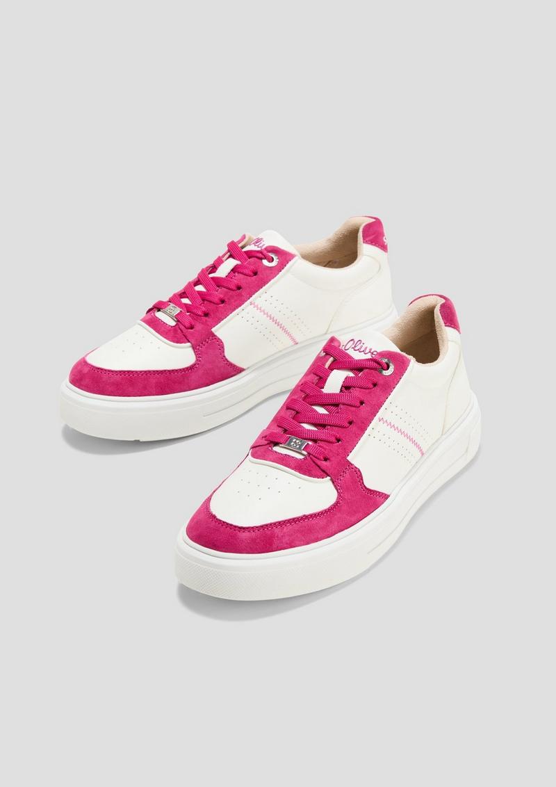 s.Oliver Sneaker in Bicolour-Optik - pink
