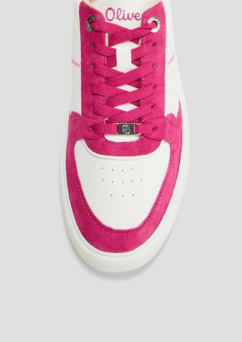 s.Oliver Sneaker in Bicolour-Optik - pink