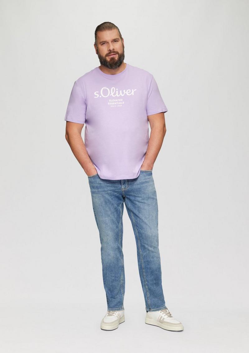 s.Oliver T-Shirt mit Logo-Print - lavendel