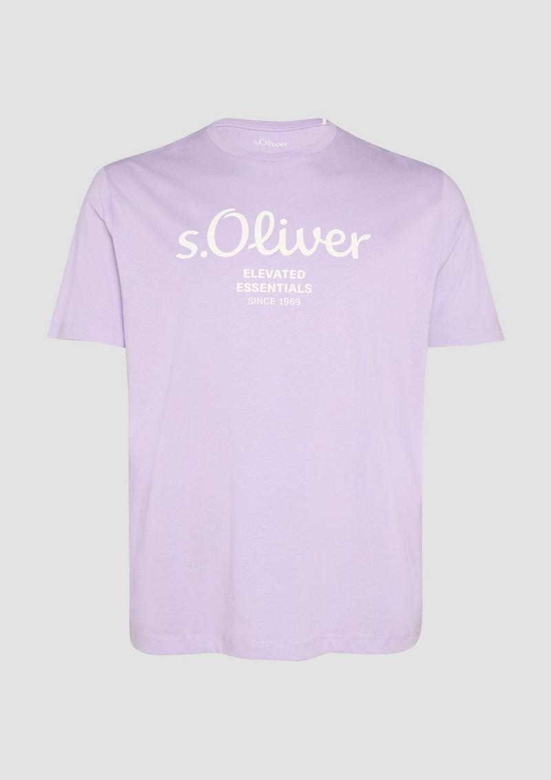 s.Oliver T-Shirt mit Logo-Print - lavendel