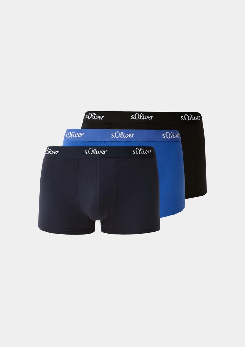 s.Oliver 3er-Pack Boxershorts - tiefblau