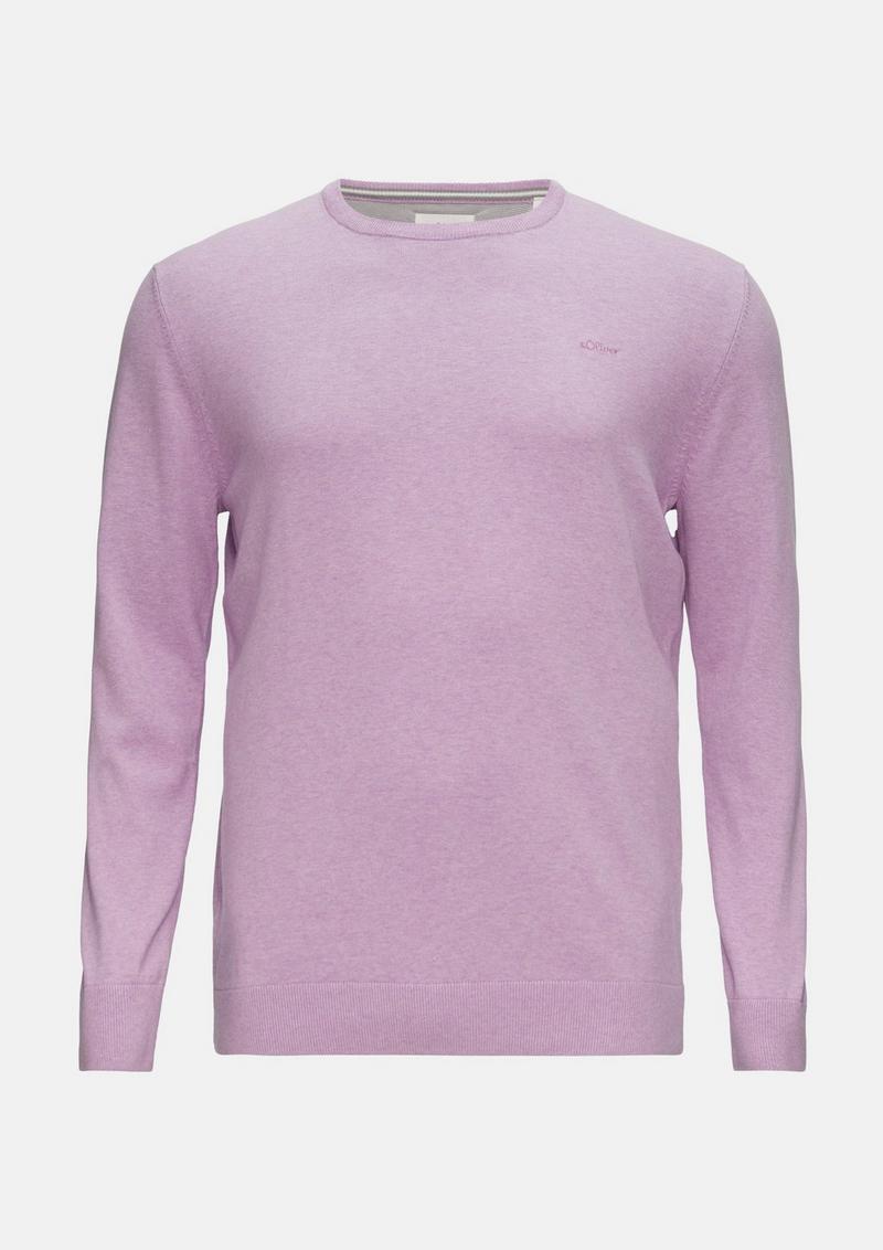 s.Oliver Strickpullover mit Crewneck - rosa