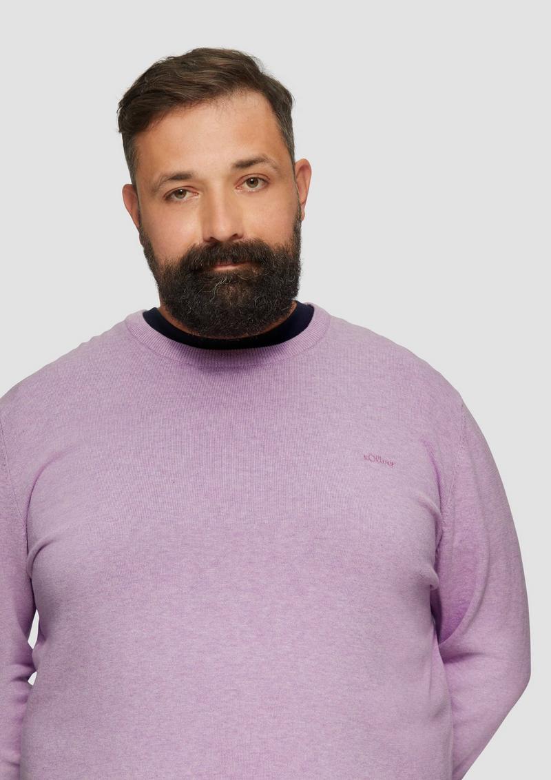s.Oliver Strickpullover mit Crewneck - rosa