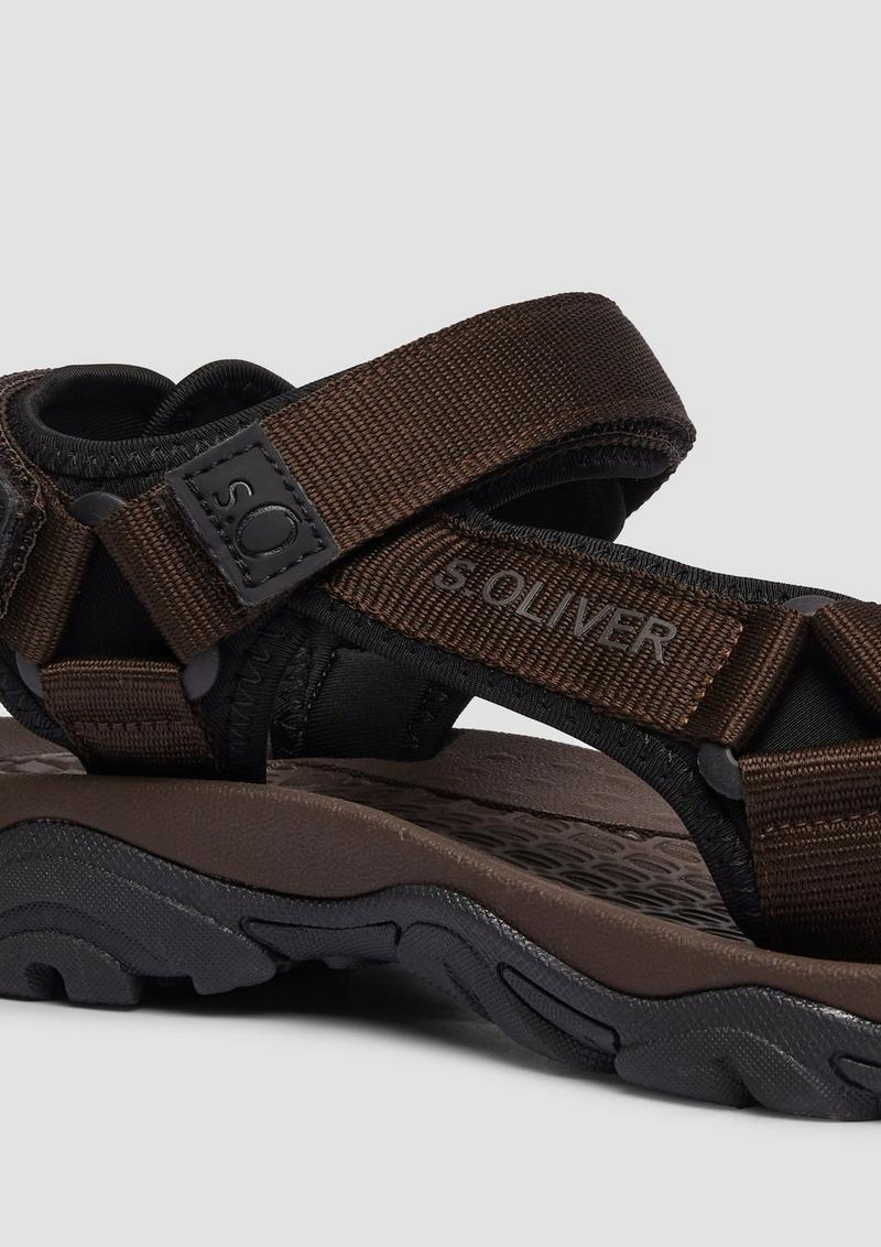 s.Oliver Trekking-Sandalen aus Textil - schwarz