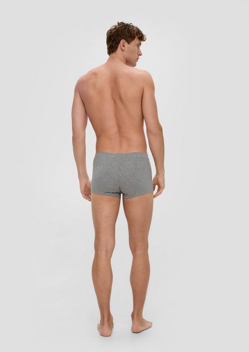 s.Oliver 4er-Pack Boxershorts mit Label-Patch - schiefergrau